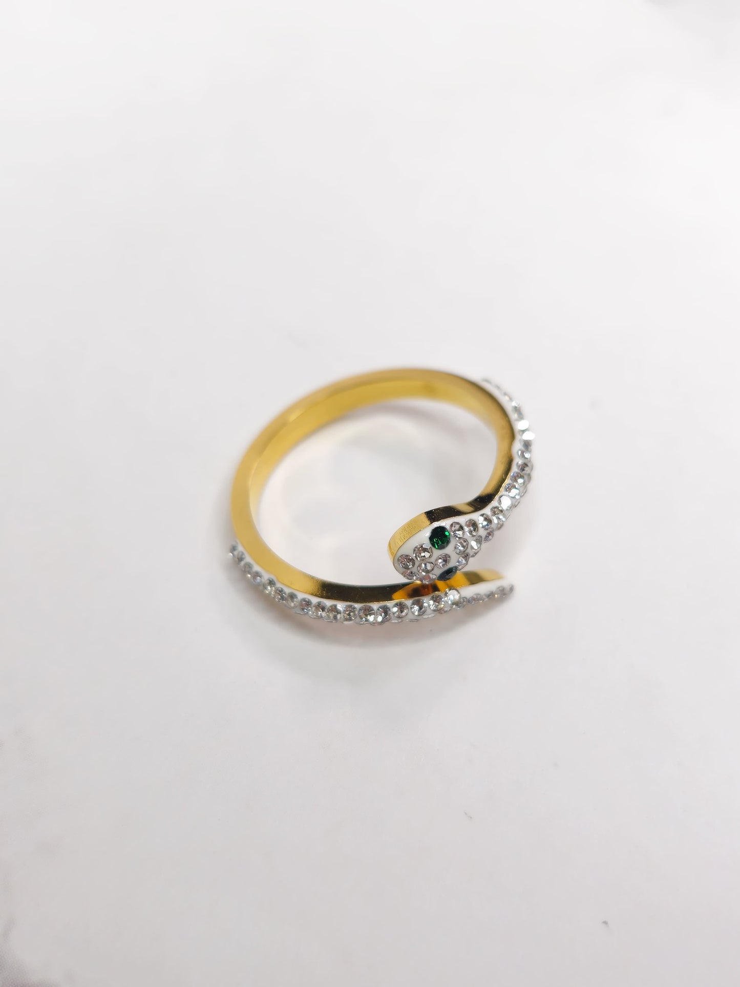 Anillo Serpiente - Zirconia