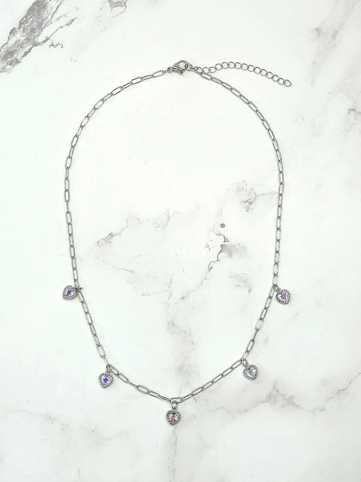 Collar Corazones - Tornasol