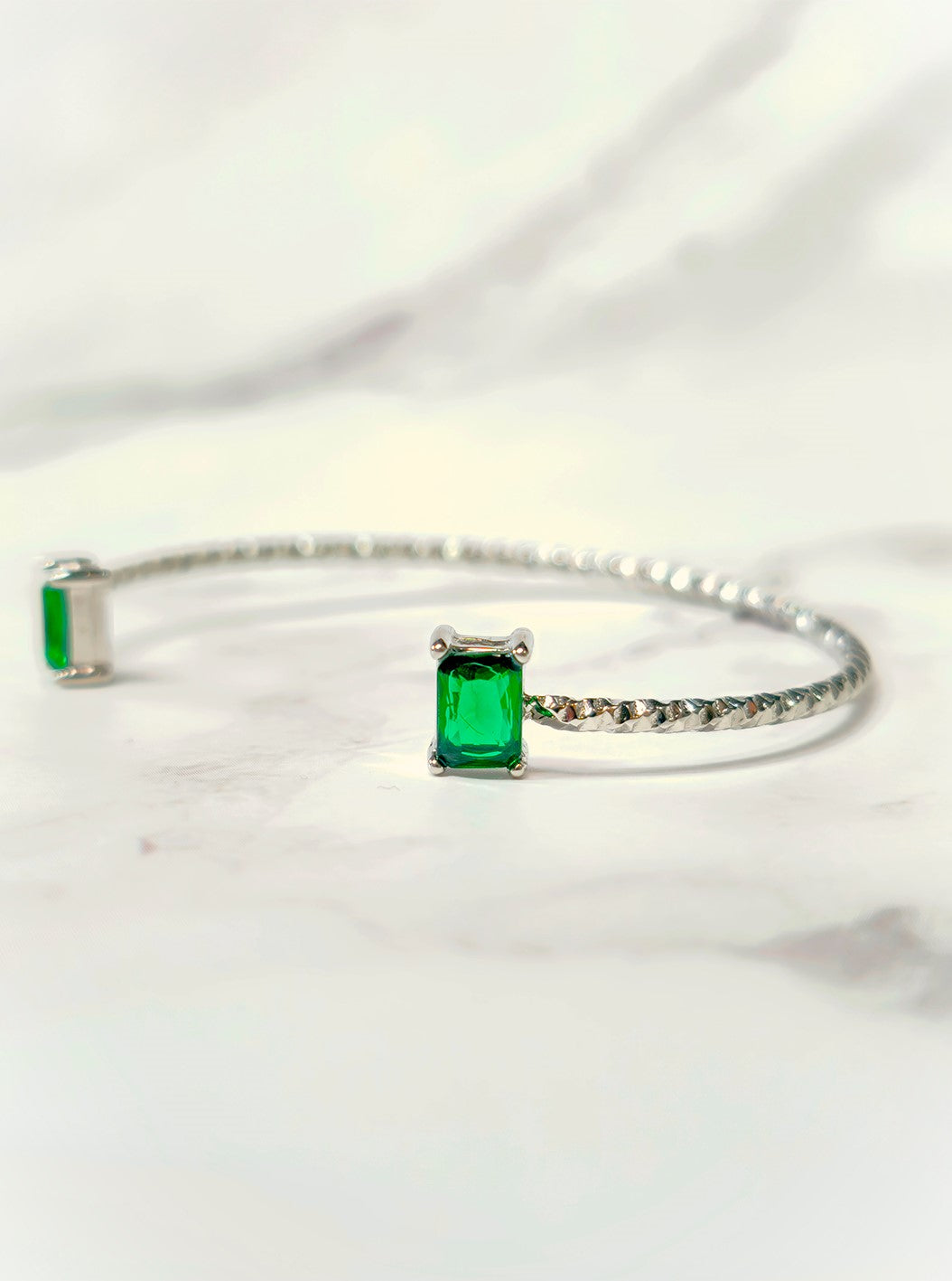 Brazalete - Zirconia Verde