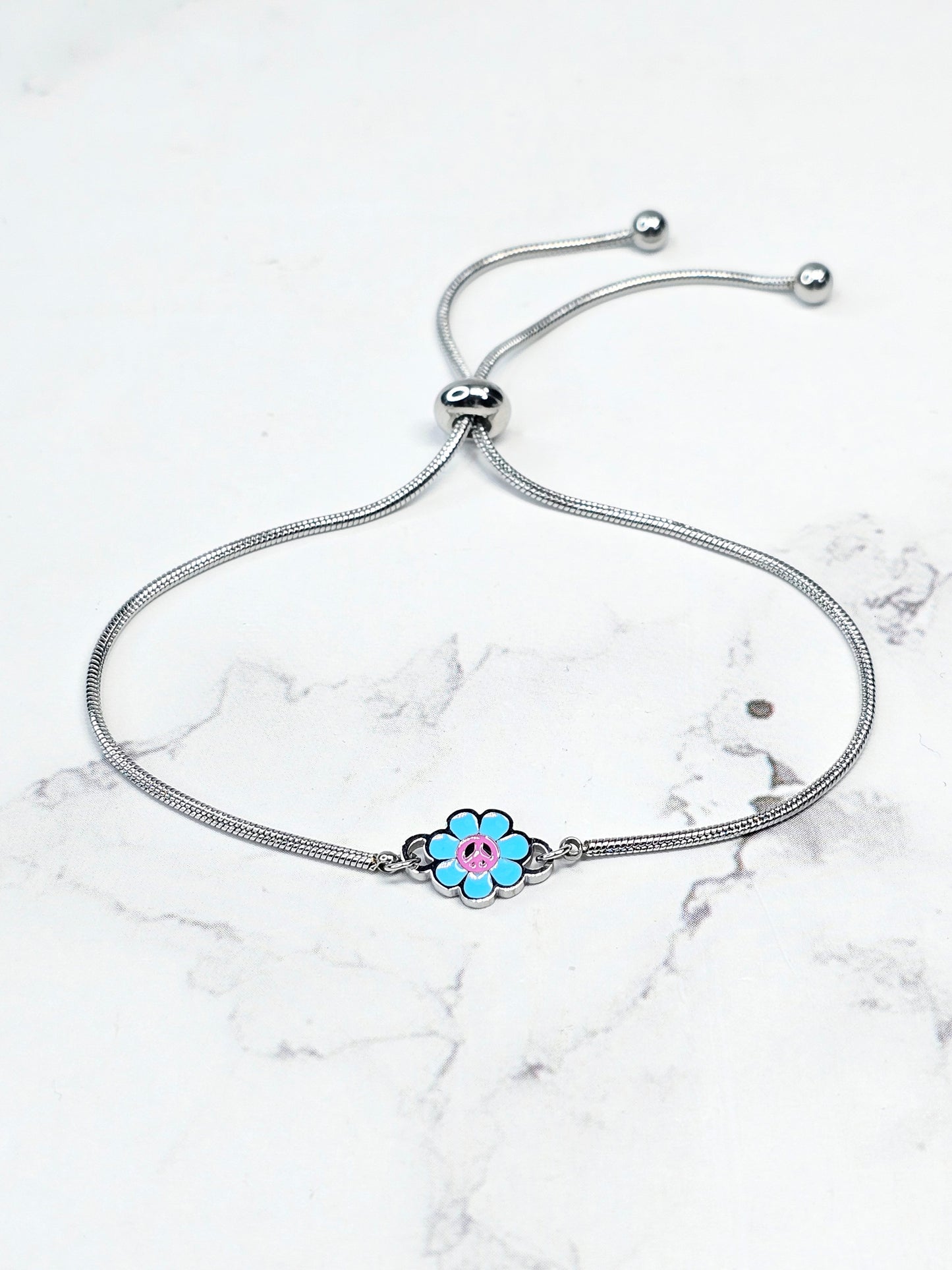 Pulsera Flor - Amor y Paz