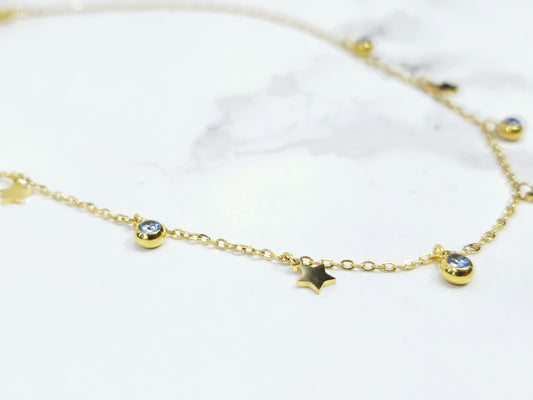 Collar Estrellas - Zirconias