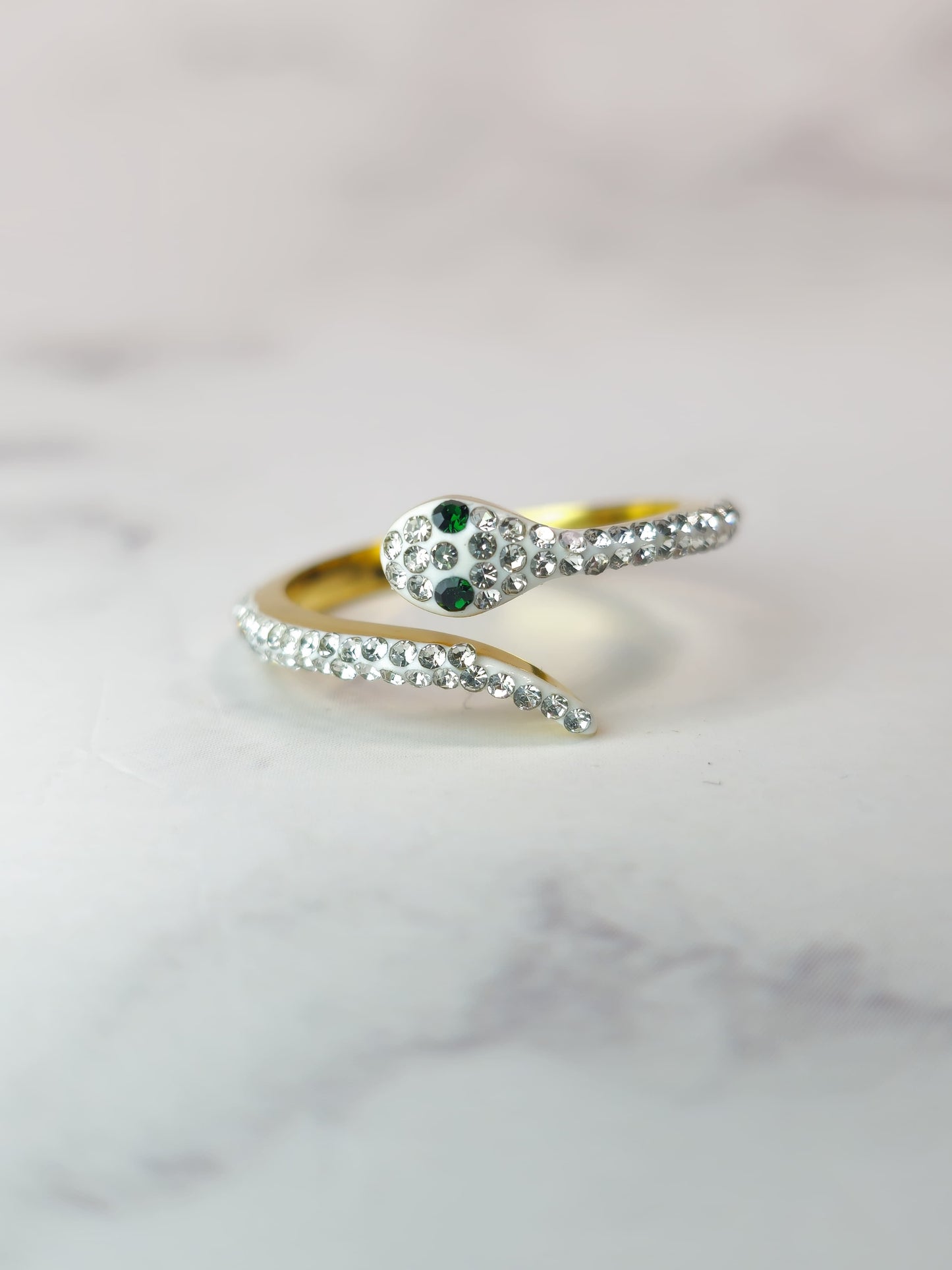 Anillo Serpiente - Zirconia