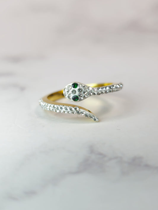 Anillo Serpiente - Zirconia