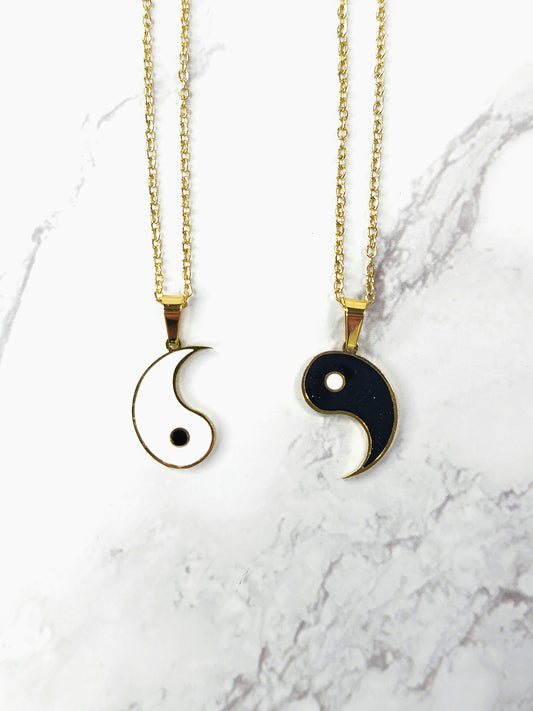 Juego Collar Duo Ying - Yang