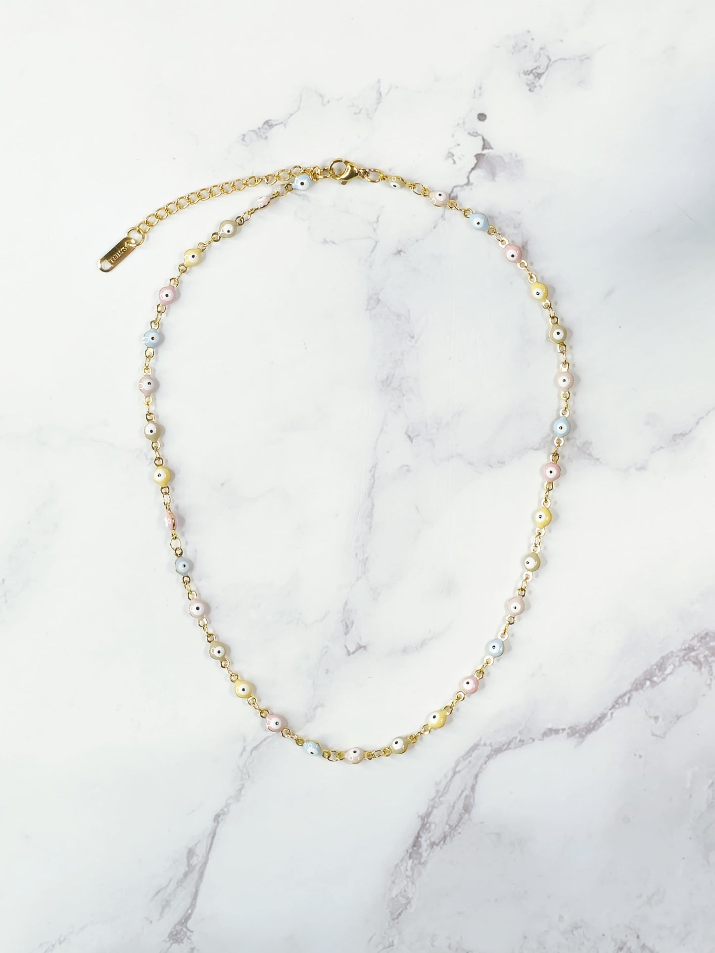 Collar Ojo Turco - Colores Pastel