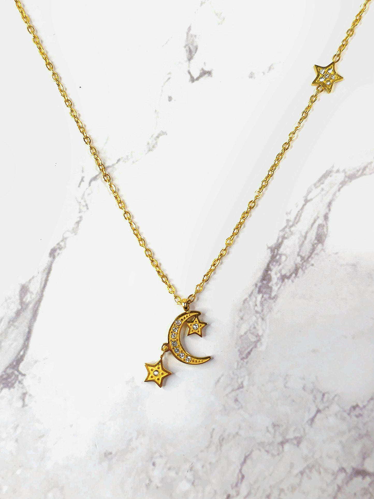 Juego - Collar Luna y Estrellas