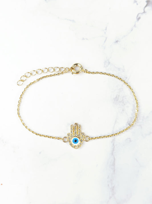 Pulsera Mano de Fatima - Oro Laminado