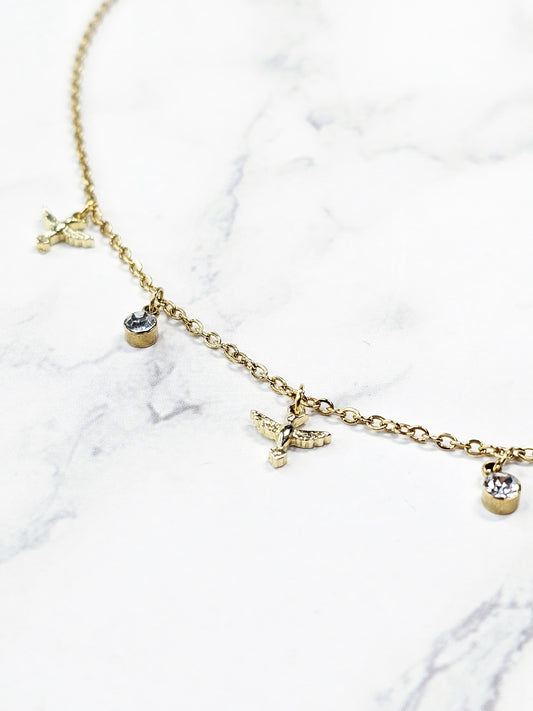 Collar Colibri - Zirconias