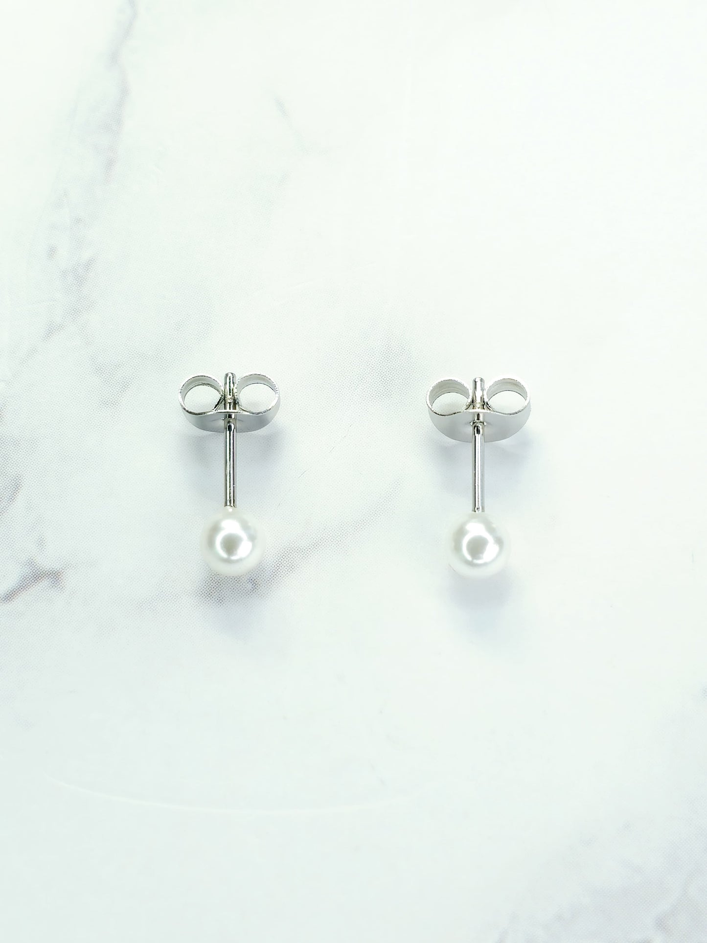 Juego Collar Corazon y Perlas - Zirconias