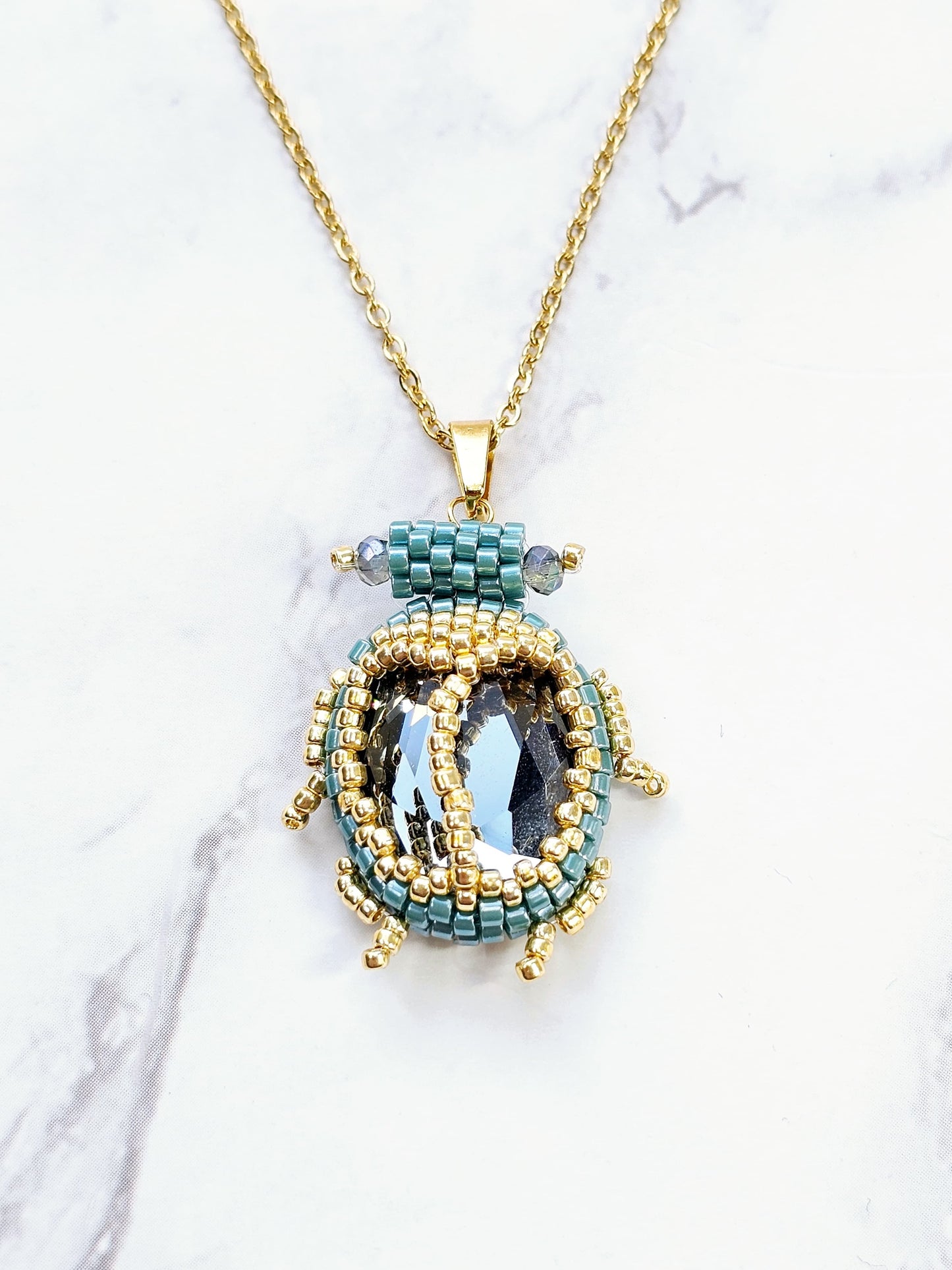 Collar Catarina - Azul Turquesa