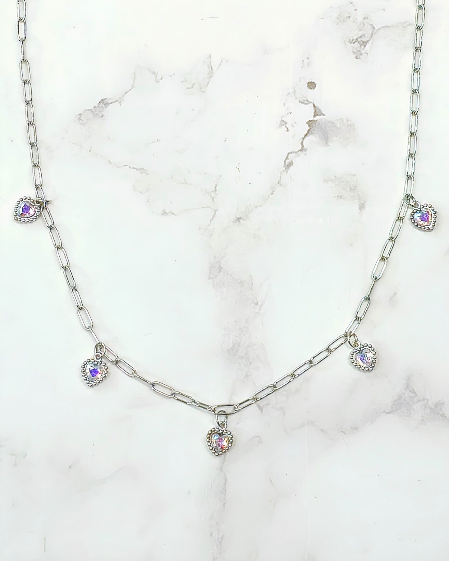 Collar Corazones - Tornasol