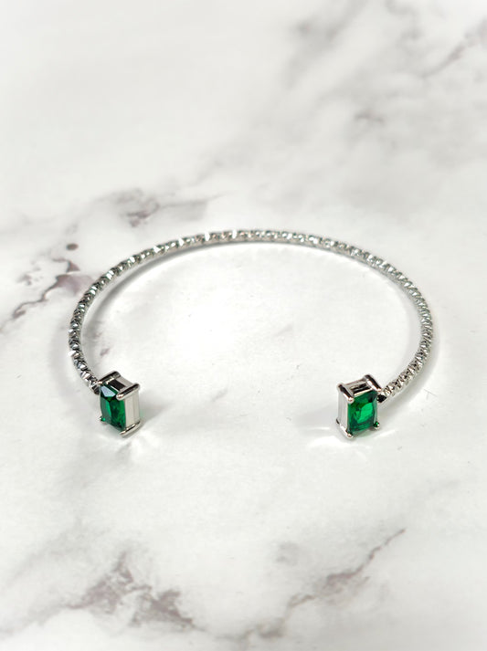 Brazalete - Zirconia Verde